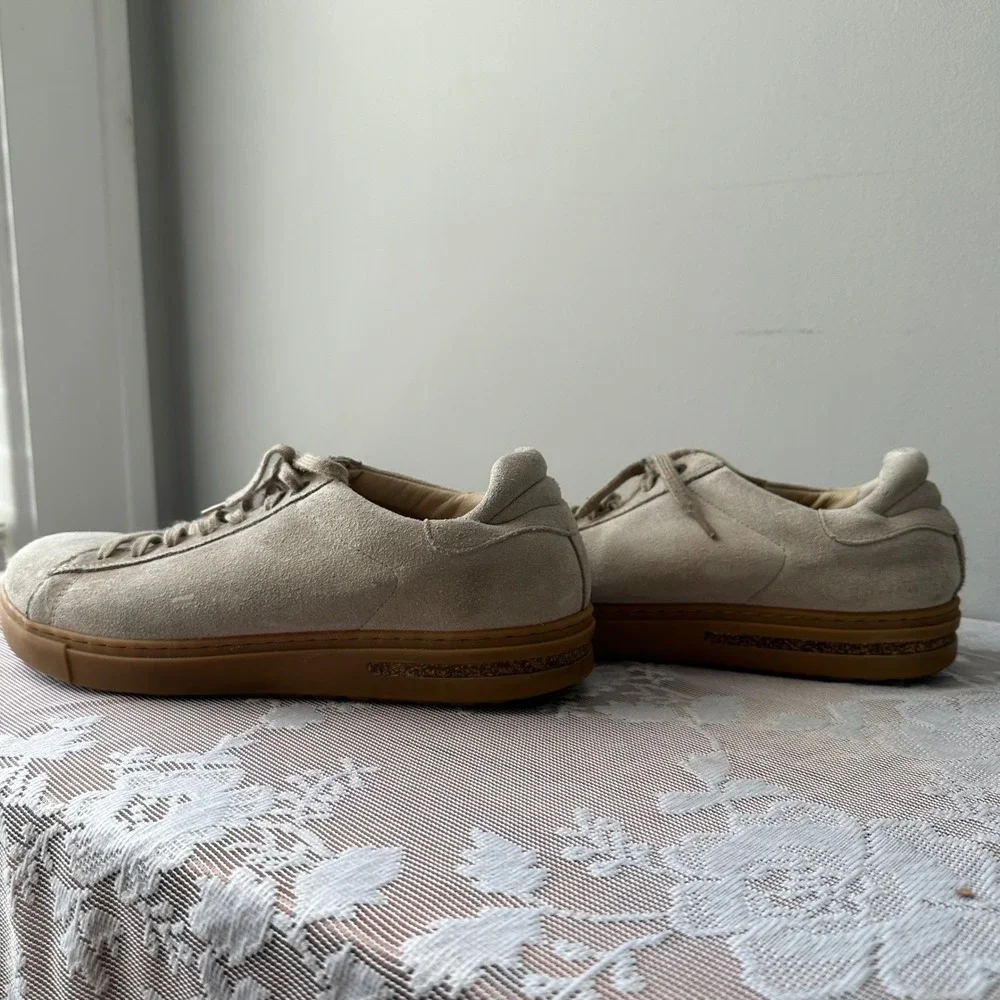 Birkenstock Bend Low Sneakers Mens 8 Womens 10 Sand Suede Good‎ Gum Sole EU 41